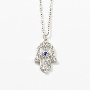 Touchstone Crystal - Hamsa Necklace